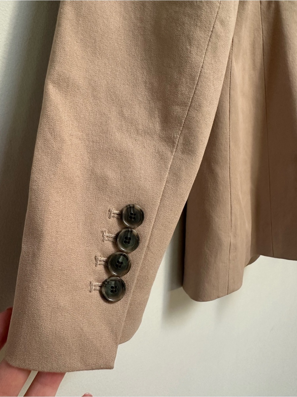 Ann Taylor Beige Taupe Single‑Button Blazer Women’s Size 6 - Picture 15 of 16